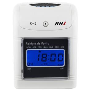 Relogio Ponto Cartografrico RHJ K-5 com 2 Fitas e 100 Cartões