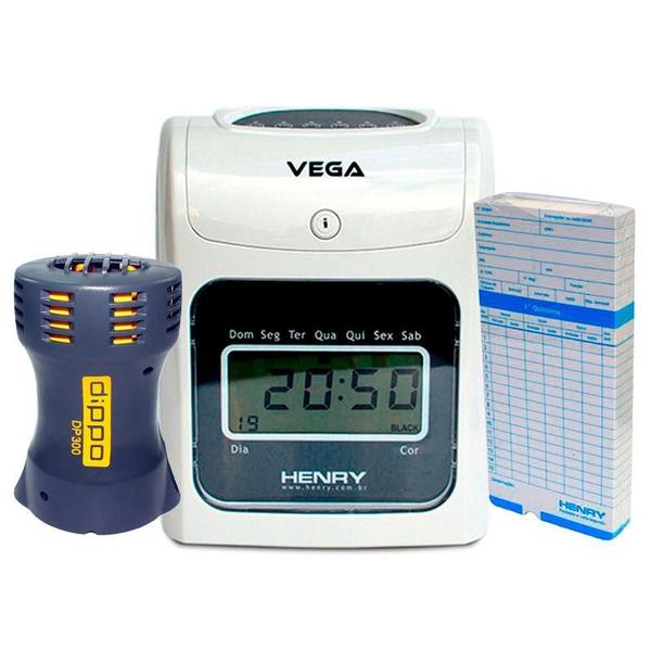 Relógio Ponto Vega com 50 Cartões e Sirene DP300 110V - Henry
