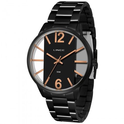 Relógio Preto Feminino Lince LRN623L P2PX