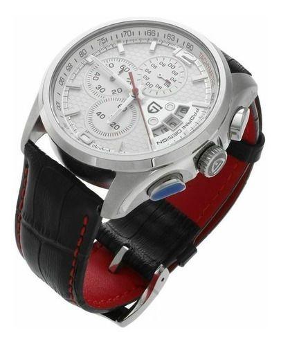 Relógio Pulseira de Couro Cronógrafo Pagani Design 3306