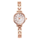 Relógio pulseira DISU pequeno e elegante com a menina diamantes de luxo extravagante relógio de quartzo