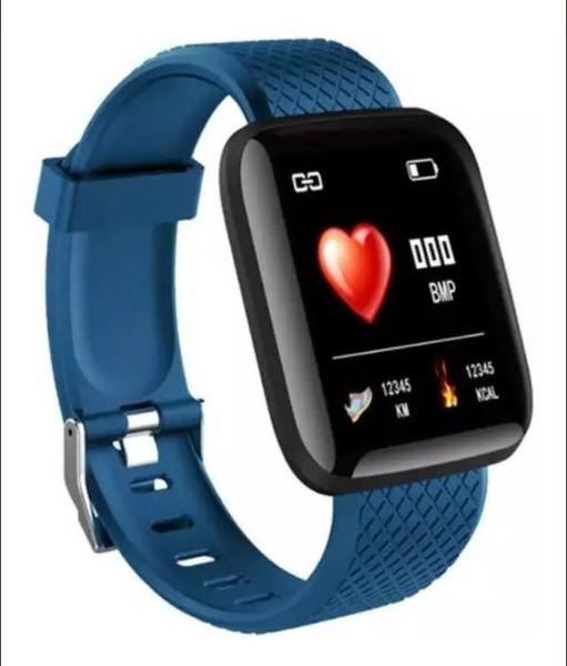 Relógio Pulseira Inteligente D13 FITPRO SmartWatch -Monitor Cardíaco Pressão Arterial Cor: Azul - Mjx