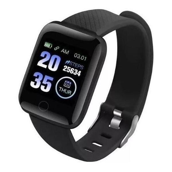 Relógio Pulseira Inteligente D13 FITPRO SmartWatch -Monitor Cardíaco Pressão Arterial - Preto