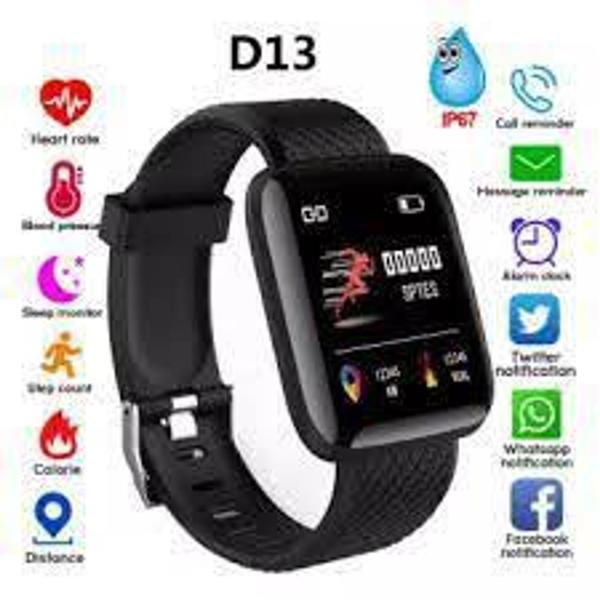 Relógio Pulseira Inteligente D13 FitPro SmartWatch Monitor Cardíaco Pressão Arterial - Rts