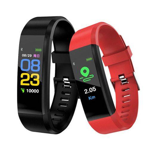 Relógio Pulseira Inteligente Smart Band Id115 Plus Fitnes Academia Cardiaco