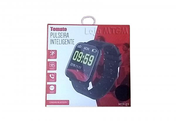 Relógio Pulseira Monitor Cardíaco Pressão Inteligente Prova D'água Tomate Mtr-23 Bluetooth