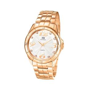 Relógio Pulso Ana Hickmann Feminino Ah28606 Dourado