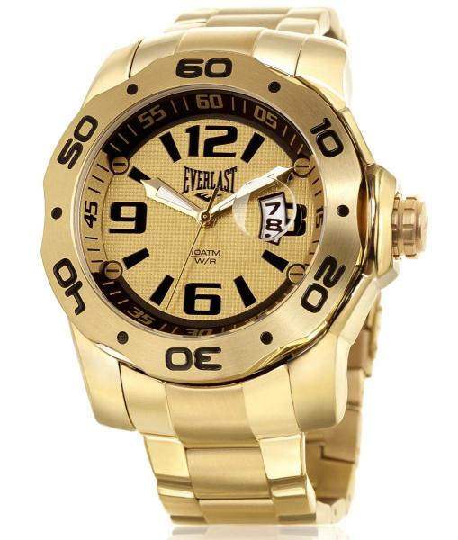 Relógio Pulso Everlast Analógico E444 Dourado Masculino