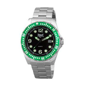 Relógio Pulso Everlast Masculino Aço Calendário Verde E473