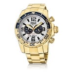 Relógio Pulso Everlast Masculino Cronografo Aço Dourado E651