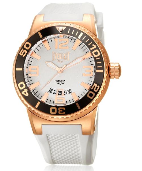 Relógio Pulso Everlast Rose Gold e Pulseira Silicone E579