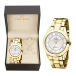 Relógio pulso feminino champion dourado ch24544W