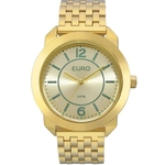 Relogio pulso feminino euro dourado EU2035YLF/4A