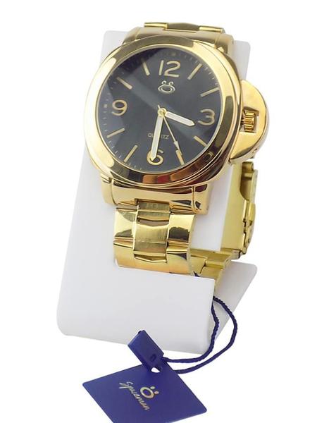 Relógio Pulso Masculino Dourado Pulseira Aço Original + Garantia - Orizom