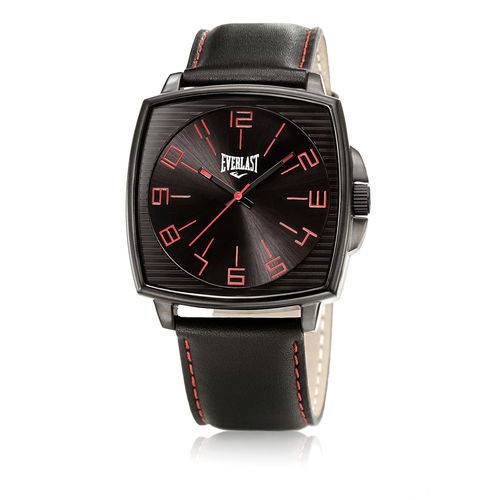 Relógio Pulso Masculino Everlast Analógico Pulseira Couro