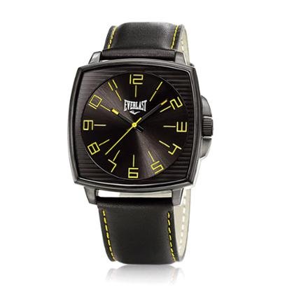 Relógio Pulso Masculino Everlast Analógico Pulseira Couro