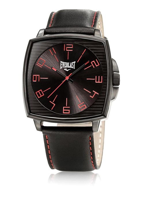 Relógio Pulso Masculino Everlast Analógico Pulseira Couro