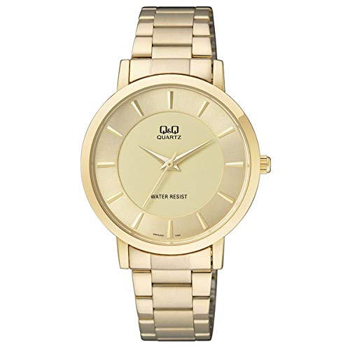 Relógio Q&Q Feminino Ref: Q944j001y Casual Dourado