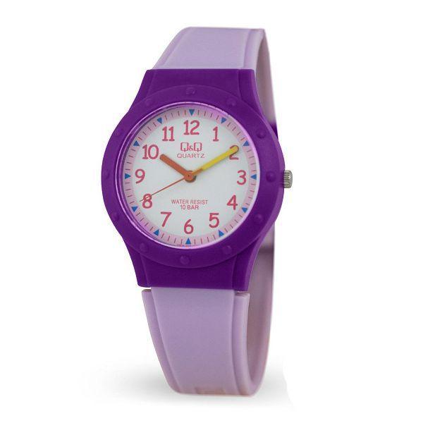 Relógio Q&Q Infantil Feminino Prova D'Água Roxo Menina VR75J005Y