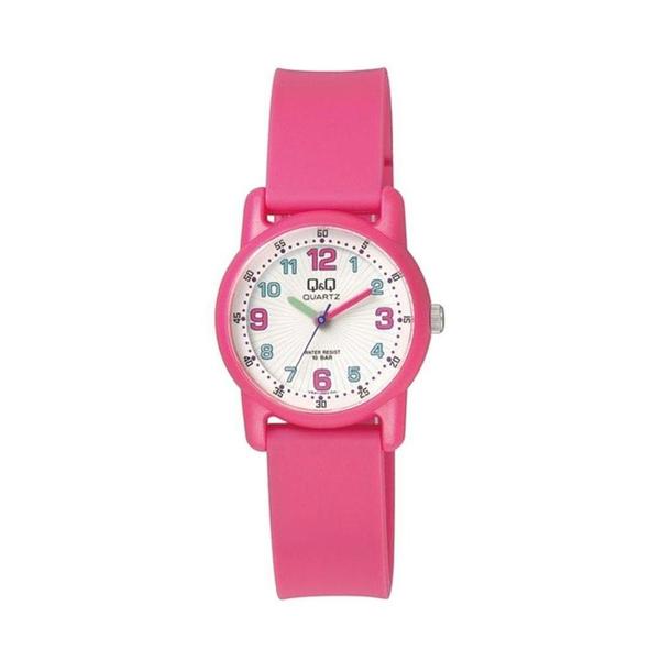 Relógio Q&q Infantil Feminino Rosa à Prova D'água Vr41j002y