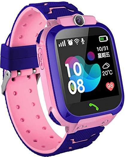 Relógio Q12 Inteligente Infantil SOS Smartwatch Prova D'Agua Rosa - Ebai