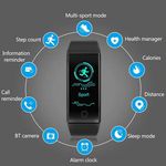 Relógio Qw18 Inteligente Smartband Monitor Cardíaco Tela Colorida a Prova D Agua Rastreador Fitness