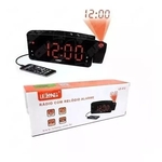 Relógio Rádio Despertador Lelong Le-672 Fm Usb com Projetor de Horas