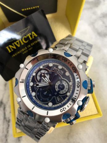 Relogio Reserve Prata Azul - Iv