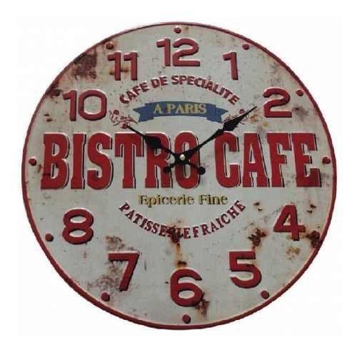 Relógio Retrô Bistro Cafe - 40 Cm - Btc