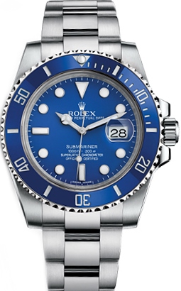 Relógio Rolex Submariner Azul