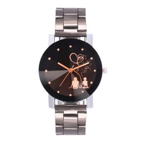 Relogio Romantico Feminino Fashion Casual Pulseira Grafite