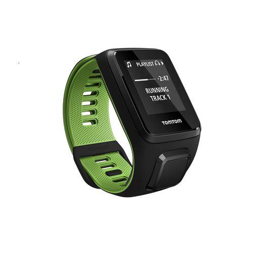 Relógio Runner 3 Cardio Music Preto/Verde Small - Tomtom