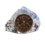 Relógio Rústico de Pedra Sabão Item Artesanal Exclusivo