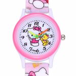 Relogio Saat Montre Enfant Silicone Hello Kitty