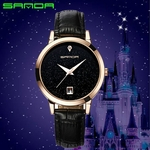 Relógio Sanda, cheio de estrelas, personalizado, relógio criativo, simples cinto, relógio popular no comércio exterior