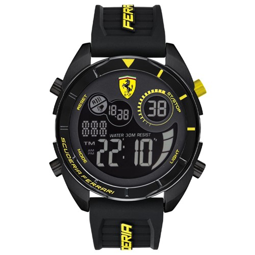 RelÃ³gio Scuderia Ferrari Masculino Borracha Preta - 830552 By Vivara - Preto - Feminino - Dafiti