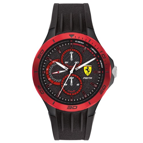 RelÃ³gio Scuderia Ferrari Masculino Borracha Preta - 830721 By Vivara - Preto - Feminino - Dafiti