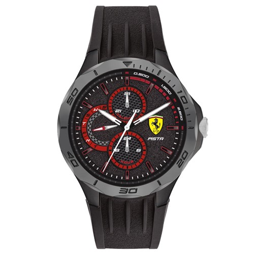 Relógio Scuderia Ferrari Masculino Borracha Preta - 830725 By Vivara