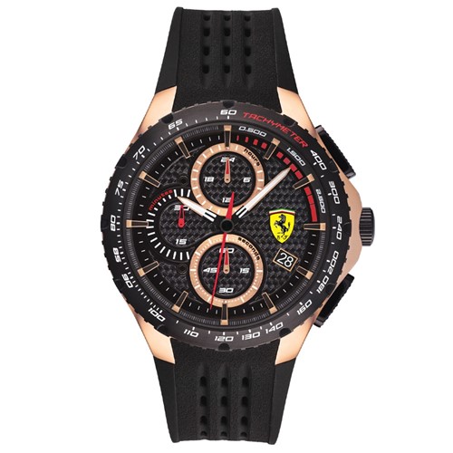 RelÃ³gio Scuderia Ferrari Masculino Borracha Preta - 830728 By Vivara - Preto - Feminino - Dafiti