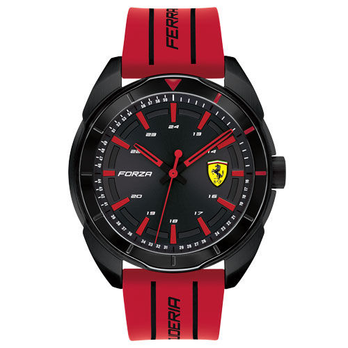 Relógio Scuderia Ferrari Masculino Borracha Vermelha - 830544