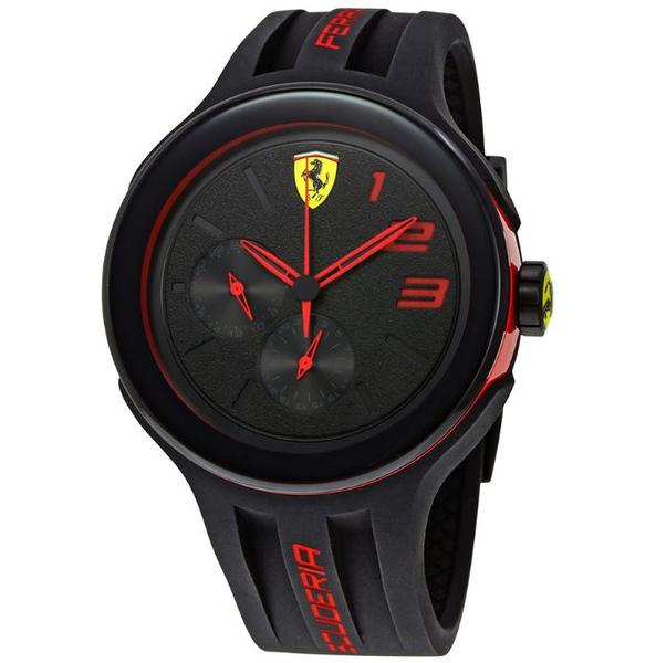 Relógio Scuderia FXX Black Dial Men's Rubber
