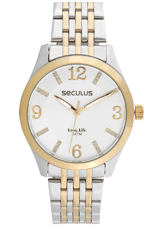 Relógio Seculus 20413LPSVBA2 Prata/Dourado