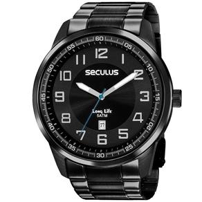 Relógio Seculus 20785Gpsvpa3 Masculino Preto