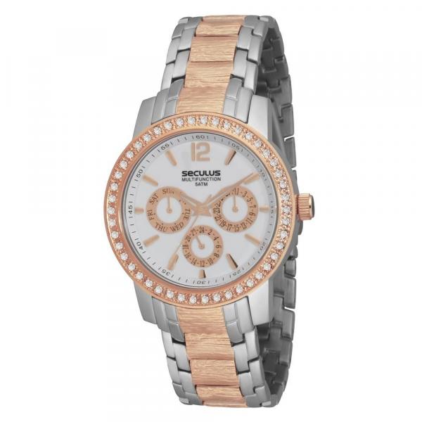 Relogio Seculus Feminino 23267lpsggb4 Rose com Prata