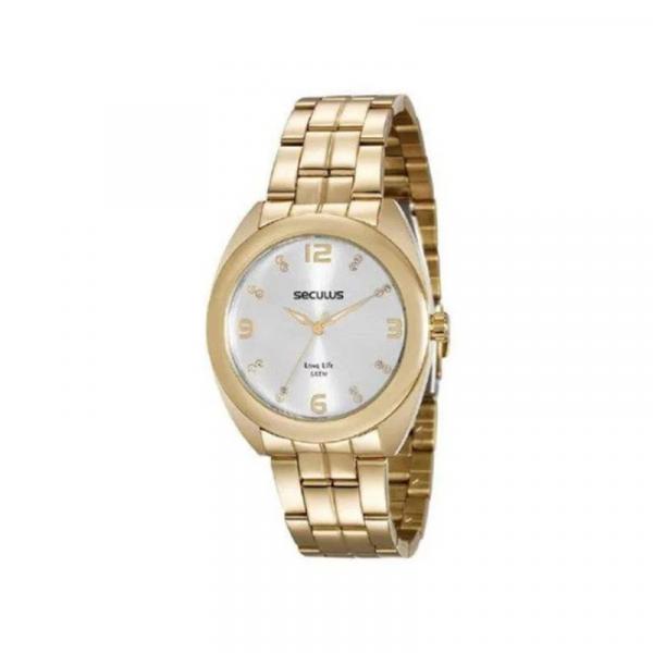 Relógio Seculus Feminino Casual Dourado 20539Lpsvda1