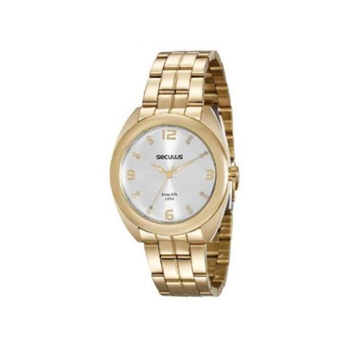 Relógio Seculus Feminino Casual Dourado 20539Lpsvda1