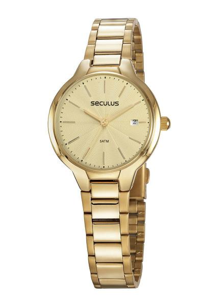 Relógio Seculus Feminino Casual Dourado 77051LPSVDS1