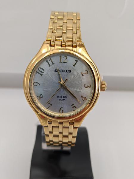 Relógio Seculus Feminino Cor Dourada (20466lpsvda1)