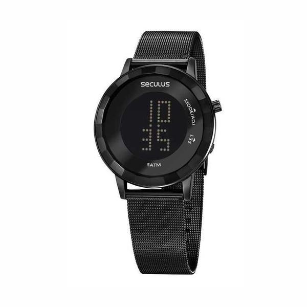 Relógio Seculus Feminino Digital 77046LPSVDS3 Preto - Mondaine