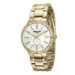 Relógio Seculus Feminino Dourado Fundo Perolado 23579lpsvds1